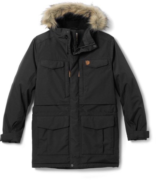Rei Co-op Negro Fjallraven Nuuk Parka Con Aislamiento Hombre