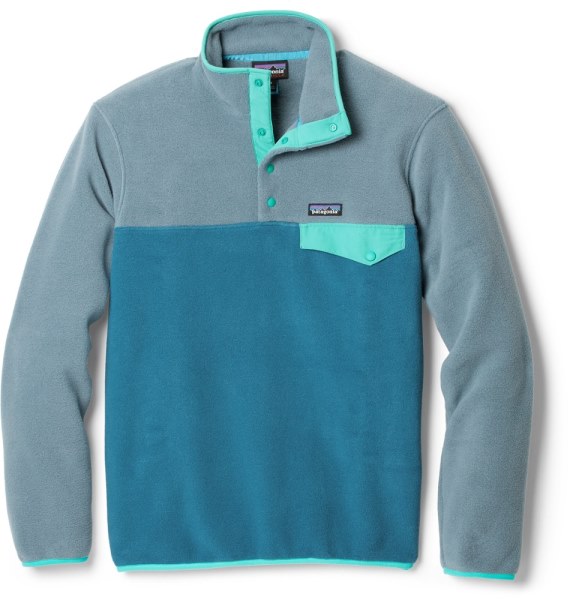 Patagonia Ligero Synchilla Snap-t Pullover Polar Hombres Azul Rei Co-op