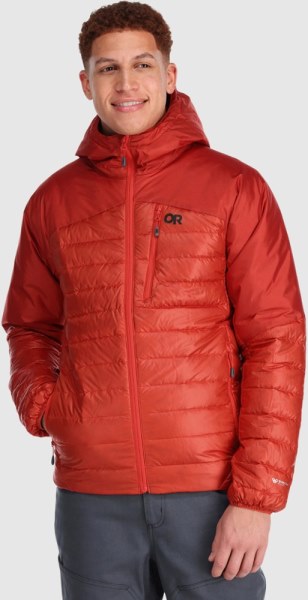 Rei Co-op Outdoor Research Helium Down Hoodie Hombres Arándano