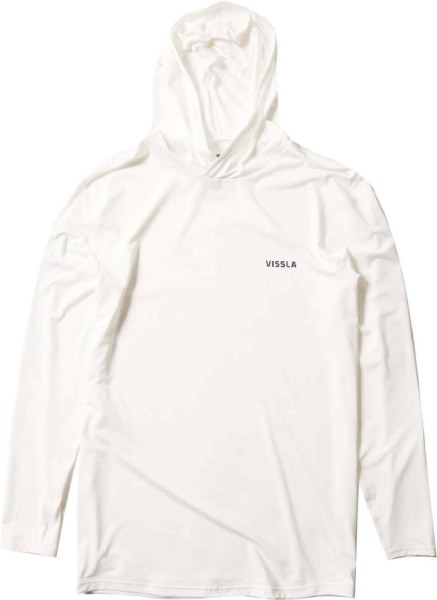Blanco Rei Co-op Vissla Twisted Sudadera Con Capucha De Manga Larga Hombres