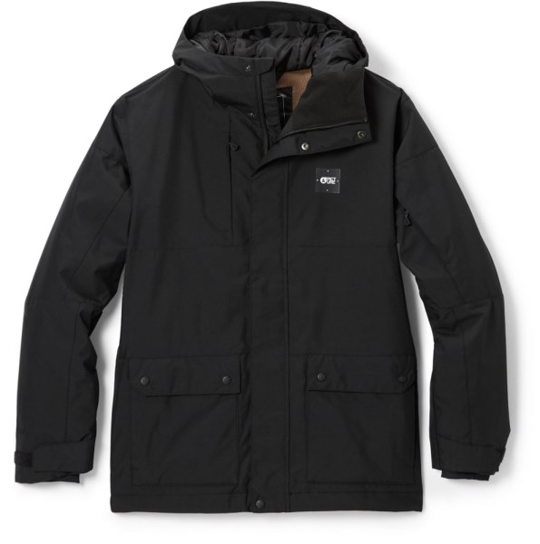 Imagen Negra Ropa Orgánica Multas Chaqueta Con Aislamiento Hombres Rei Co-op