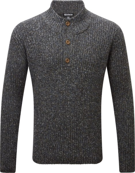 Sherpa Adventure Gear Suéter De Cuello Alto Con Botones Ranga Hombres Gris Rei Co-op