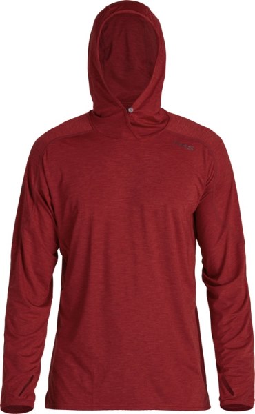 Nrs H2core Silkweight Sudadera Con Capucha De Manga Larga Hombres Rei Co-op Vino