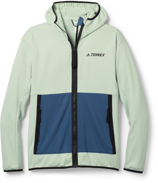 Rei Co-op Adidas Terrex Tech Flooce Light Chaqueta De Senderismo Con Capucha Hombre Verde