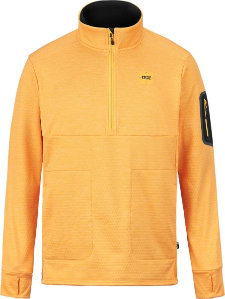 Rei Co-op Picture Ropa Orgánica Hornear Rejilla Cuarto De Cremallera Polar Hombres Amarillo