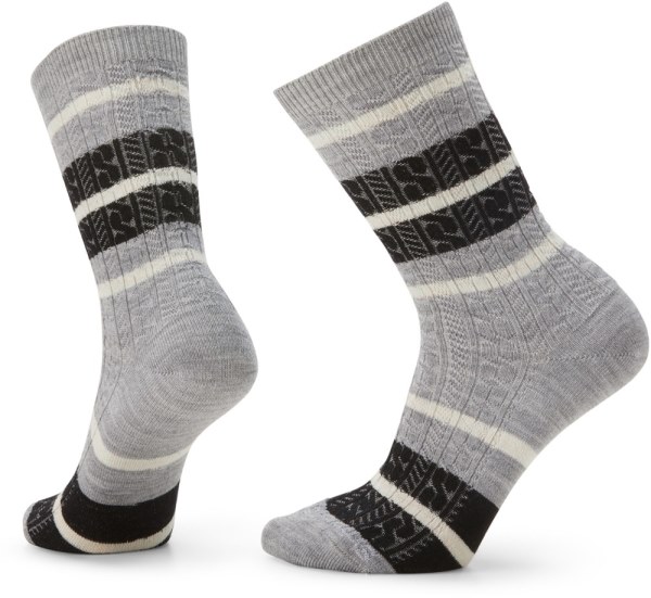 Rei Co-op Calcetines Grises Claros De Smartwool Para Todos Los Días A Rayas