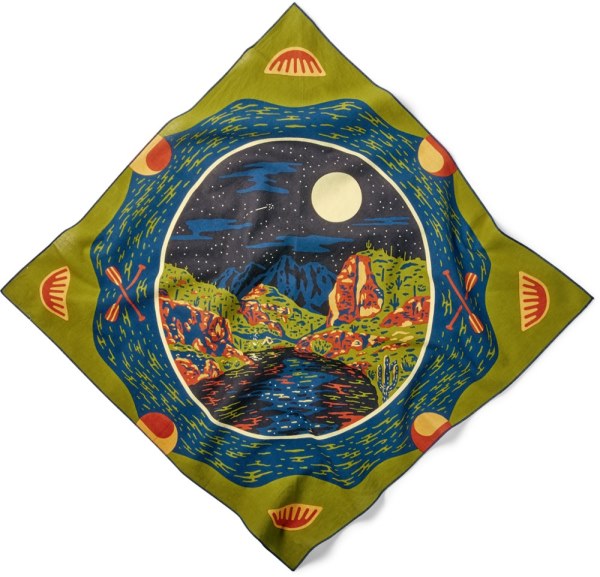 Rei Co-op Bandits Medianoche En El Lago Saguaro Pañuelo De Algodón Orgánico Amarillo