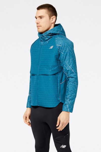 Chaqueta De Invierno Rei Co-op Reflectante Impact Run New Balance Hombre Dark Moonstone