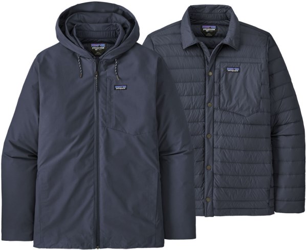 Chaqueta Azul Rei Co-op Patagonia Downdrift 3 En 1 Hombres