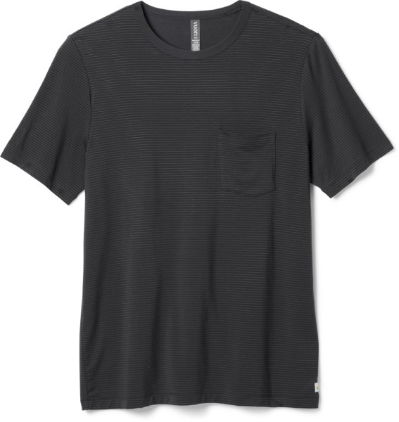 Camiseta Negra Vuori Linear Hombre Rei Co-op