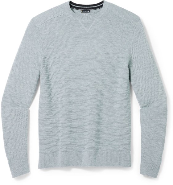 Smartwool Brookline Crew Suéter Hombres Gris Claro Rei Co-op