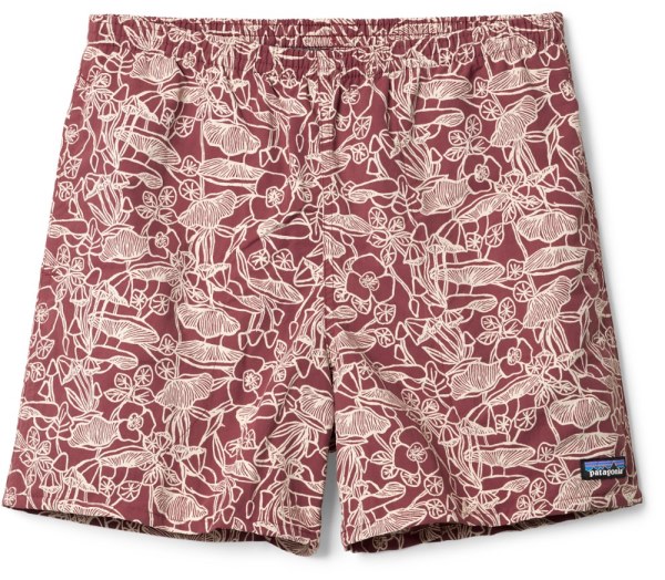 Rojo Rei Co-op Patagonia Baggies Shorts Hombres 5 Entrepierna