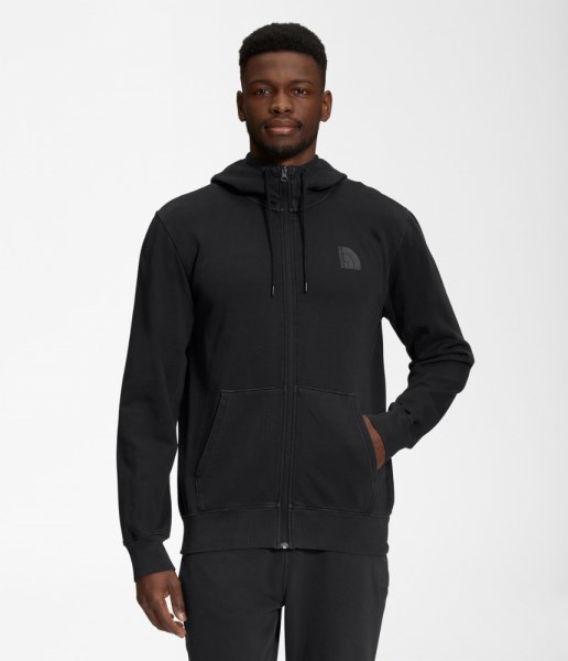 Negro Sudadera Con Capucha Y Cremallera Completa Teñida Rei Co-op The North Face Hombre