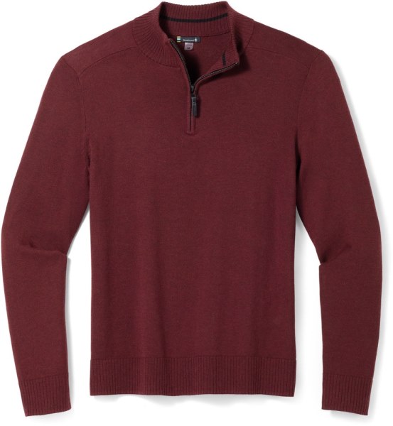 Negro Suéter Con Media Cremallera Sparwood De Smartwool Co-op De Rei Hombres