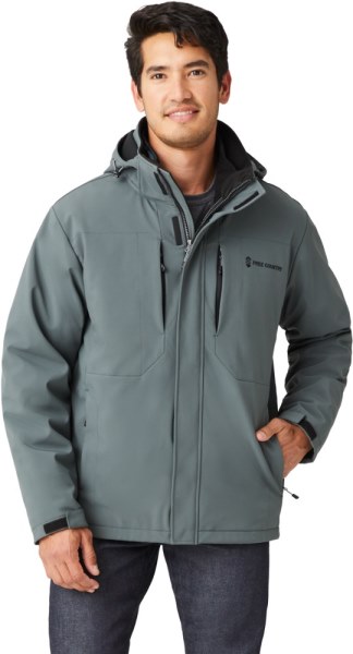 Pewter Rei Co-op Free Country Atalaya Flex Chaqueta Super Softshell 3-in-1 Systems Hombre