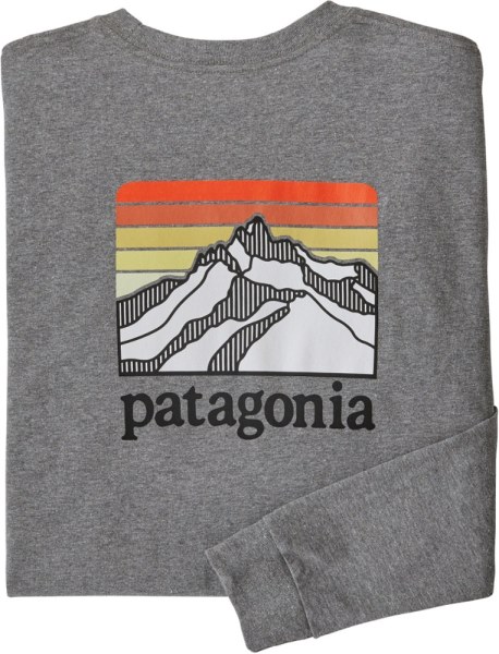 Gravel Patagonia Line Logo Ridge Manga Larga Responsibili-tee Hombres Rei Co-op