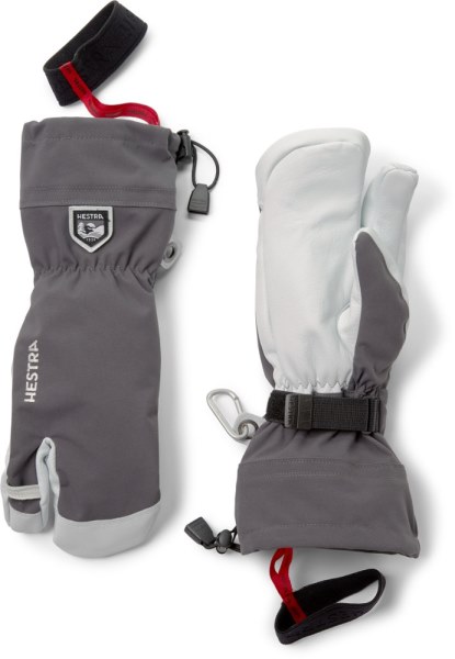 Guantes Hestra Grises Co-op Rei Guantes Aislantes Heli De Tres Dedos