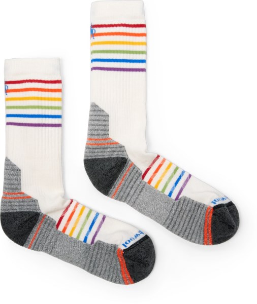 Smartwool Caminata Cojín Ligero Orgullo Patrón Tripulación Calcetines Rei Co-op Blanco