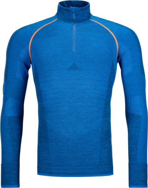Ortovox 230 Camiseta Interior De Competición Con Cremallera En El Cuello Hombre Azul Rei Co-op