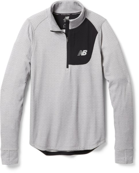 Rei Co-op Top Con Media Cremallera Nb Heat Grid Hombre Gris