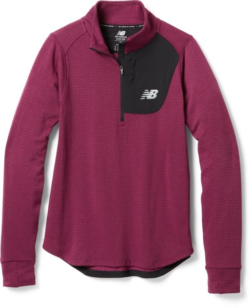 New Balance Nb Heat Grid Top Con Media Cremallera Hombres Rei Co-op Dark Ember