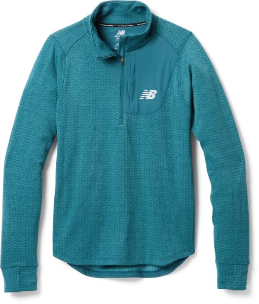 New Balance Nb Heat Grid Top Con Media Cremallera Hombres Darm Moonstone Rei Co-op