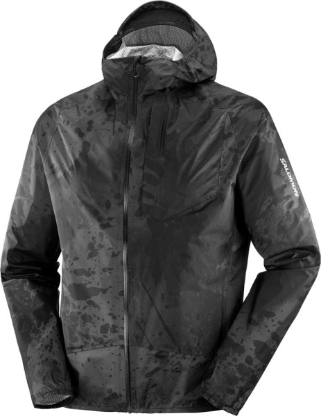 Negro Chaqueta Impermeable Salomon Bonatti Hombre Rei Co-op