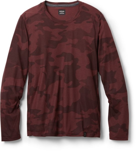 Rei Co-op Prana Prospect Heights Camiseta Gráfica De Manga Larga Hombres Granate Camo