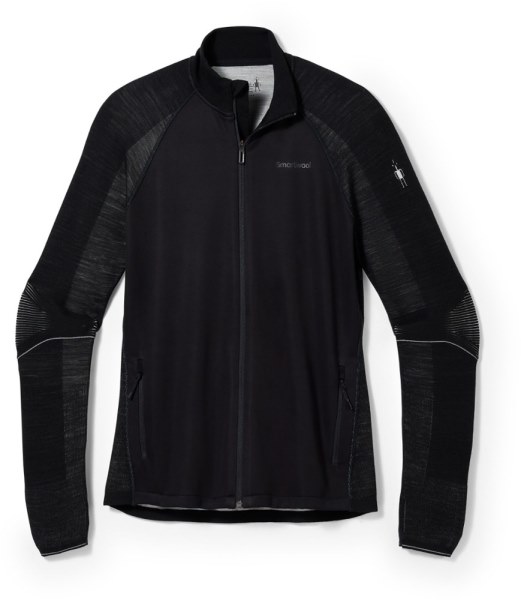 Negro Chaqueta Con Cremallera Completa Rei Co-op Smartwool Intraknit Merino Sport Hombre