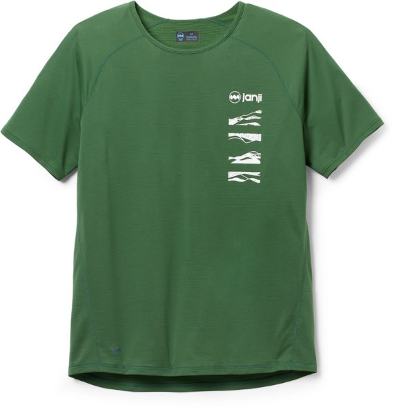 Camiseta Verde Rei Co-op Janji Helio Tech Para Hombre