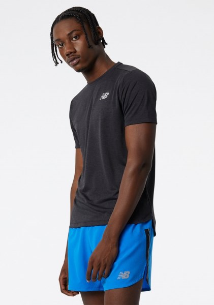 Camiseta New Balance Impact Run Hombre Rei Co-op Negra