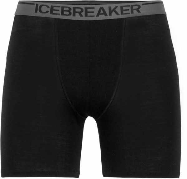 Icebreaker Anatomica Calzoncillos Largos Hombres Rei Co-op Negro