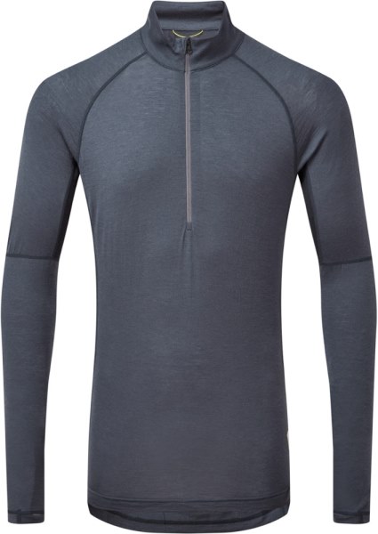 Artilect Boulder 125 Camiseta Interior Con Un Cuarto De Cremallera Hombres Rei Co-op Negro