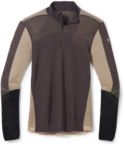Shale-dune Smartwool Intraknit Térmica Merino Top Con Cierre De Un Cuarto Colorblock Hombres Rei Co-op