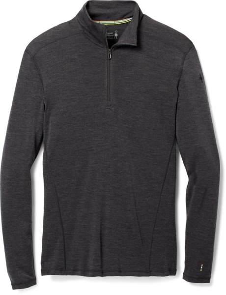 Camiseta Interior Con Cierre De Un Cuarto De Lana Merina Térmica Clásica Smartwool Hombre Rei Co-op Carbón