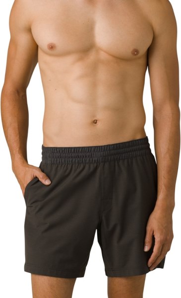 Prana Pantalones Cortos De La Pendiente Hombres 7 Entrepierna Rei Co-op Negro