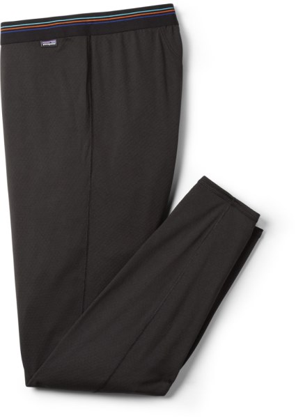 Negro Rei Co-op Patagonia Capilene Pantalones De Capa Base De Peso Medio Hombres