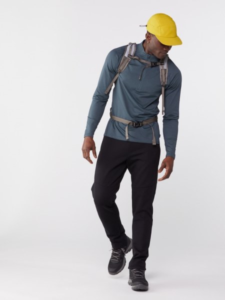 Azul Camiseta Interior Ligera Con Media Cremallera De Rei Co-op Hombre