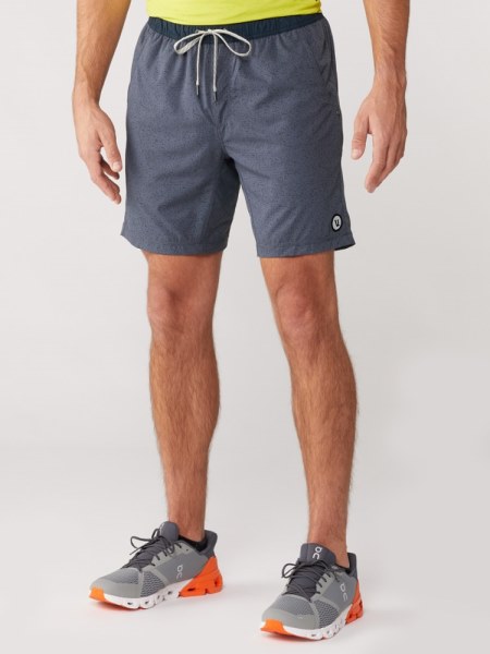 Vuori Kore Shorts Men 7.5 Inseam Azure Dashed Lines Rei Co-op