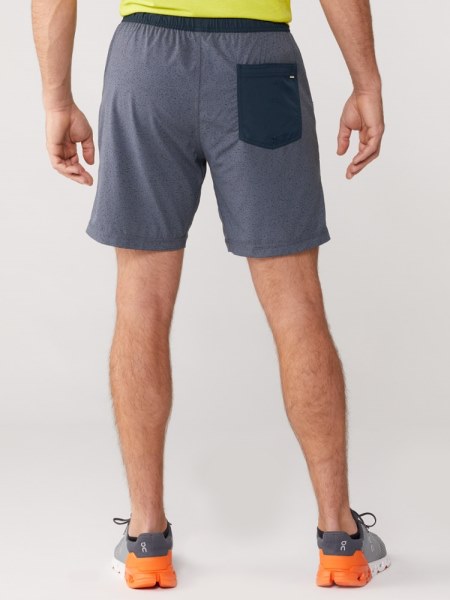 Vuori Kore Shorts Men 7.5 Inseam Azure Dashed Lines Rei Co-op