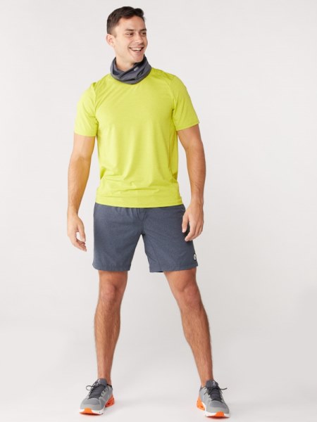 Vuori Kore Shorts Men 7.5 Inseam Azure Dashed Lines Rei Co-op