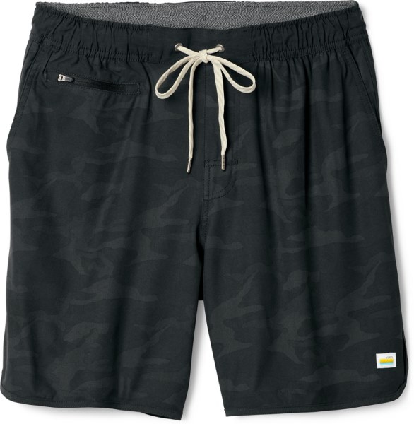 Vuori Banks Shorts Hombres 7.5 Inseam Rei Co-op Black Camo