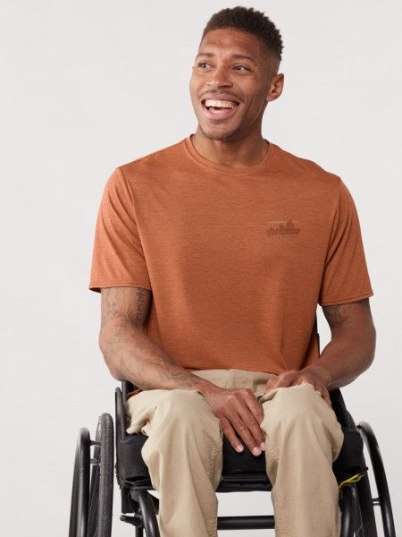 Patagonia Capilene Cool Daily Graphic T-shirt Hombres Marrón Rei Co-op