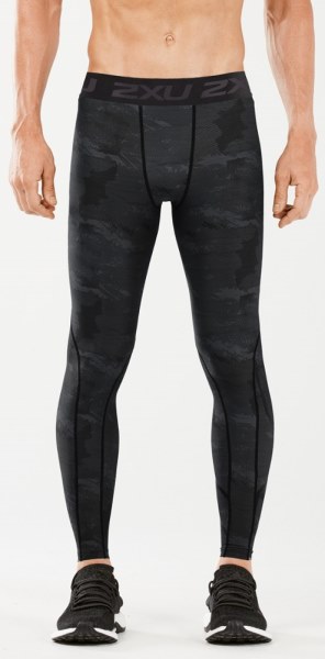 Rei Co-op 2xu Print Acelera Medias De Compresión Hombres Asfalto Carbón