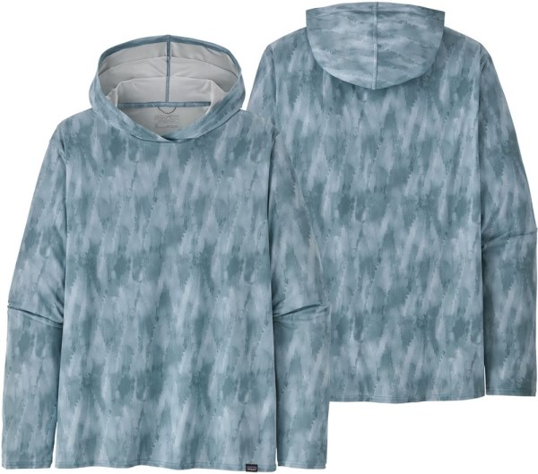 Patagonia Capilene Cool Daily Graphic Sudadera Con Capucha Hombres Gris Rei Co-op