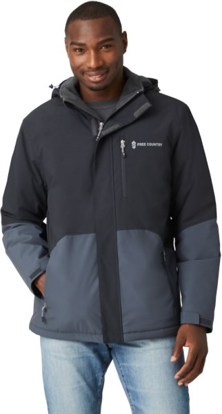 Free Country Freecycle Hydro Lite Gale Chaqueta Aislante Hombres Jet Black Rei Co-op