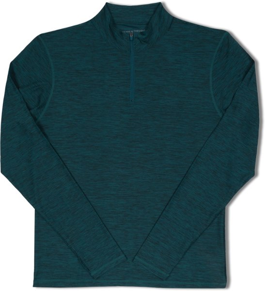 Hilos 4 Pensamiento Capa Base Brennan Top De Manga Larga Con Un Cuarto De Cremallera Hombres Rei Co-op Mallard