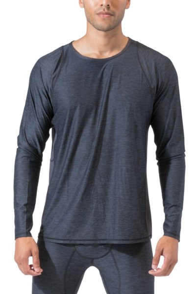 Hilos 4 Pensamiento Ansel Capa Base De Manga Larga Camiseta Hombres Carbón Rei Co-op