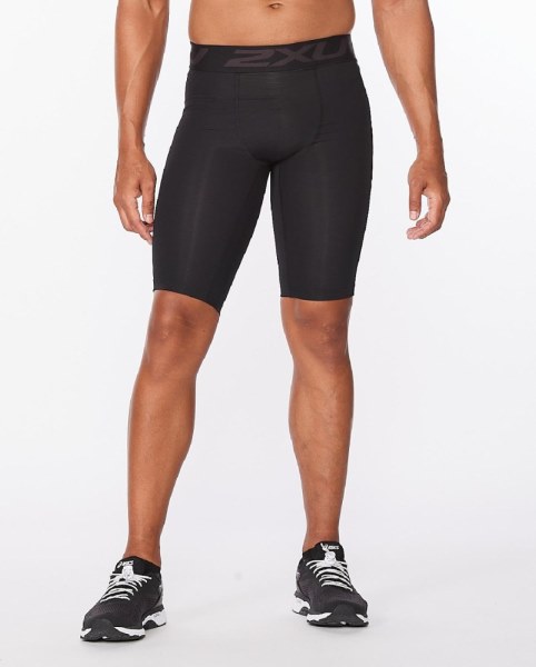 Negro Pantalones Cortos De Compresión De Movimiento Rei Co-op 2xu Hombres
