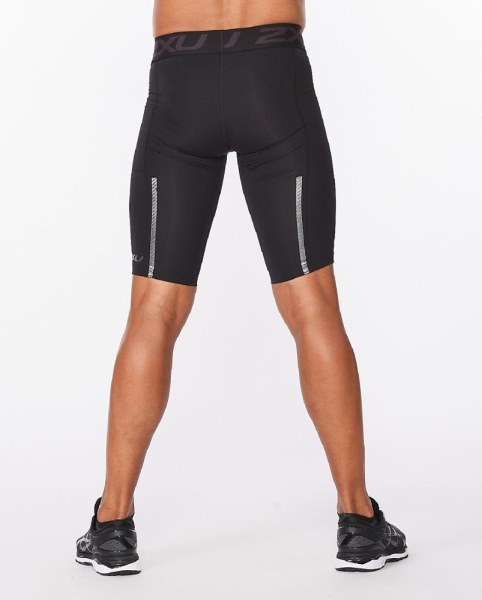Negro Pantalones Cortos De Compresión De Movimiento Rei Co-op 2xu Hombres
